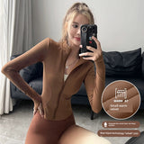 Women's Slim Looking Fancy Yoga Clothes Fitness Exercise Outwear