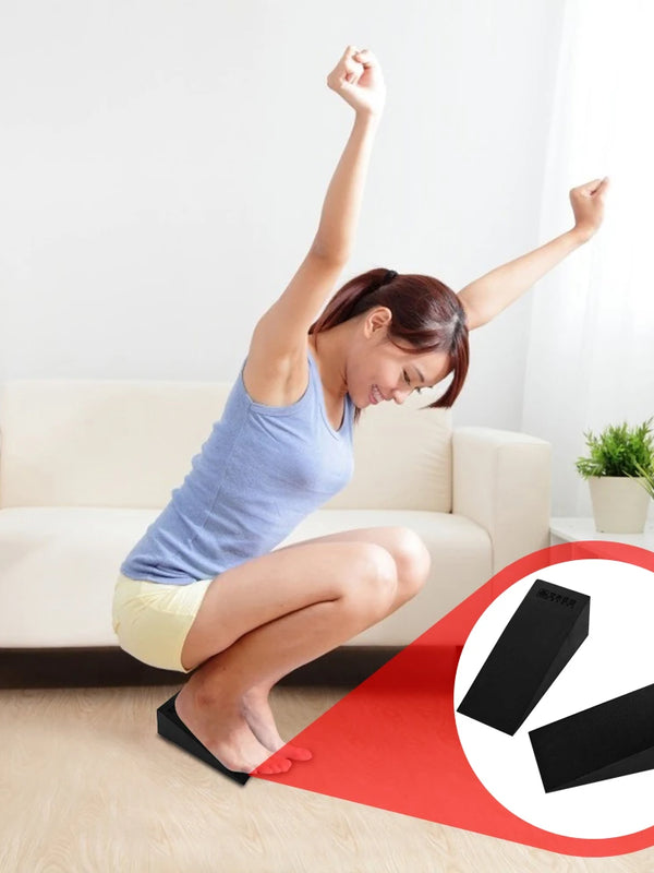 Yoga Wedge Stretch Slant Boards Lightweight Non-Slip Yoga Wedge Blocks Adjustable Foot Stretcher Back Support Movement Accessory