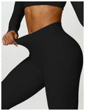 2PCS Long Sleeve Gym Set Women Yoga Clothes Quick-Drying Sportswear Running Leggings Workout Sports Crop Top Women