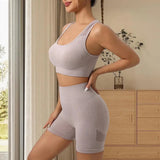 Yoga Bra Shorts Set for Workout
