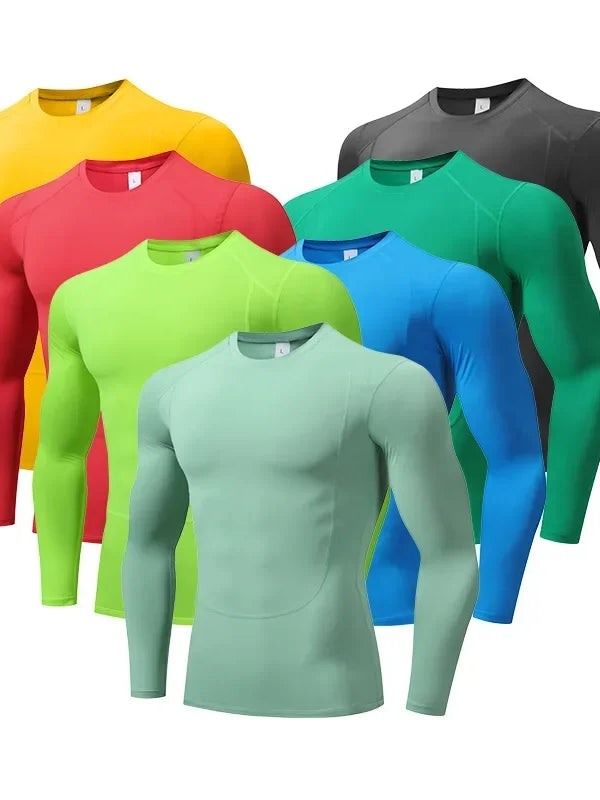 Men Women Compression Running Long Base Tight T Shirt Fitness Sport Basketball Football Skiing Training Gym Bottom Clothes H02