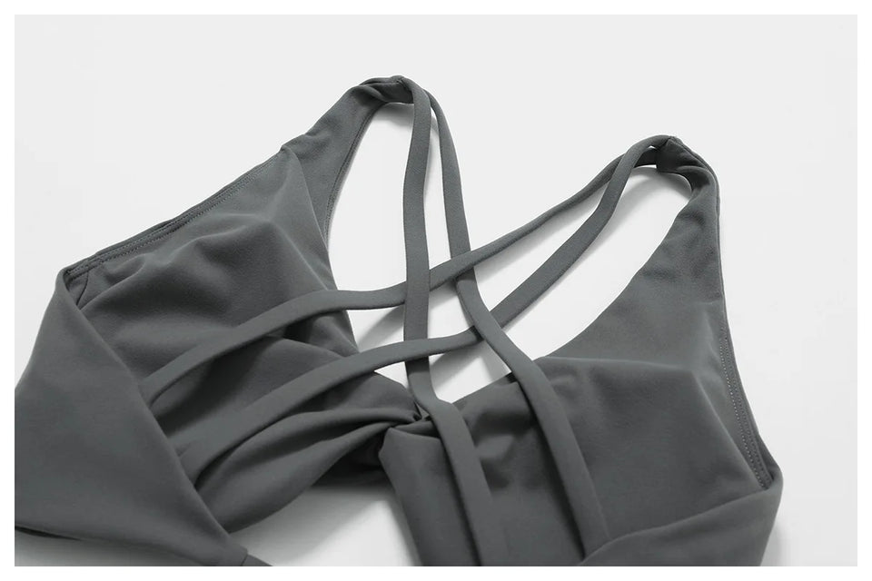 Yoga Set 2 Pieces Gym Set Workout Clothes for Women Seamless High Waist Leggings Sports Bra Suit Female Clothing Women Tracksuit