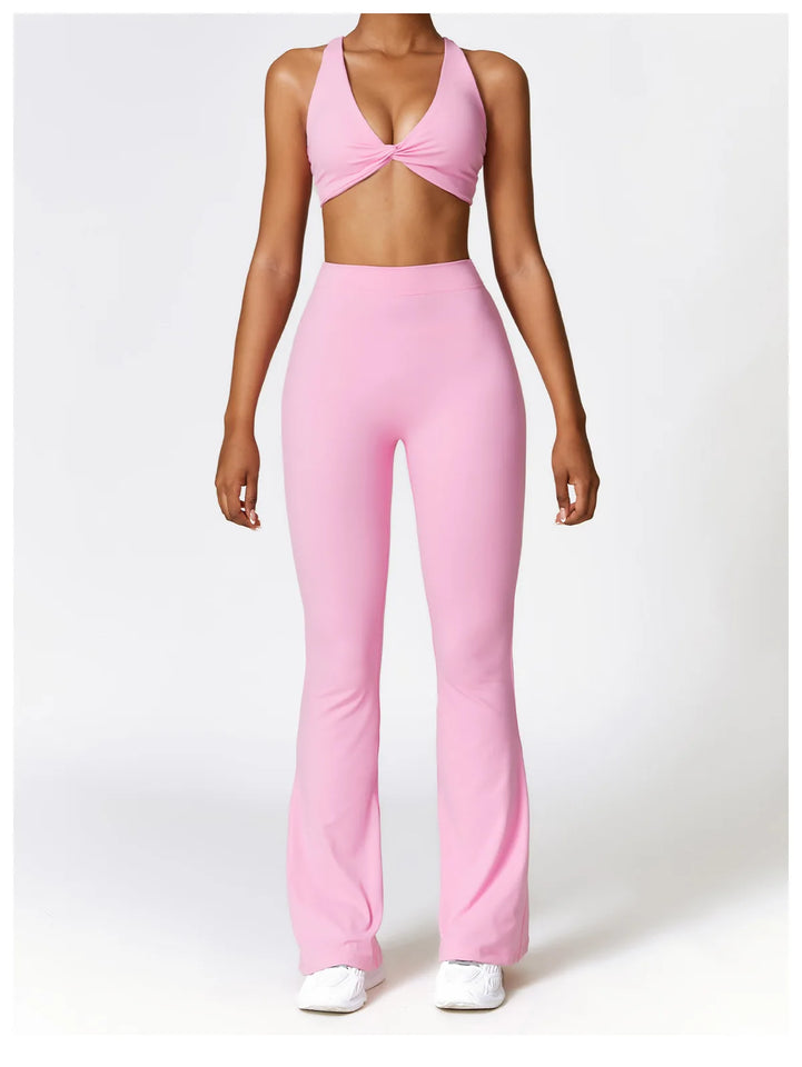 Yoga Set 2 Pieces Gym Set Workout Clothes for Women Seamless High Waist Leggings Sports Bra Suit Female Clothing Women Tracksuit