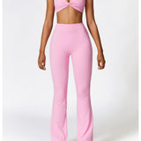 Yoga Set 2 Pieces Gym Set Workout Clothes for Women Seamless High Waist Leggings Sports Bra Suit Female Clothing Women Tracksuit