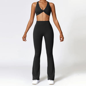 Yoga Set 2 Pieces Gym Set Workout Clothes for Women Seamless High Waist Leggings Sports Bra Suit Female Clothing Women Tracksuit