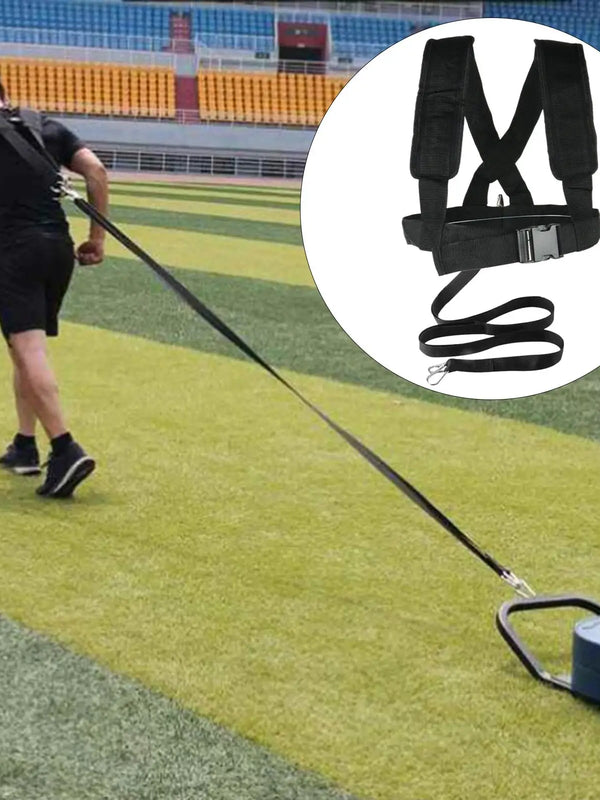 Sled Harness Football Workout Equipment Adjustable Trainer of Speed Straps Ski Safety Belt Resistance Vest Sled Harness