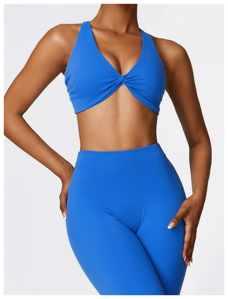 Yoga Set 2 Pieces Gym Set Workout Clothes for Women Seamless High Waist Leggings Sports Bra Suit Female Clothing Women Tracksuit