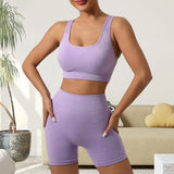 Yoga Bra Shorts Set for Workout
