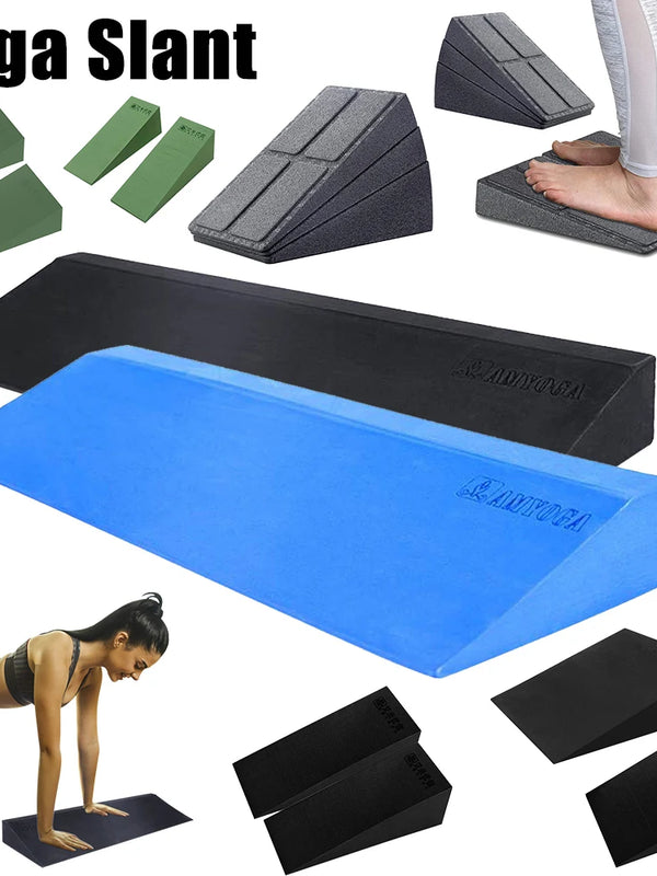Yoga Wedge Stretch Slant Boards Lightweight Non-Slip Yoga Wedge Blocks Adjustable Foot Stretcher Back Support Movement Accessory