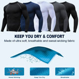 Men'S Long Sleeves T-Shirt Fitness Sportswear Spring Autumn Athletic Quick Dry T-Shirt Gym Running Sports Outdoor Tops for Men