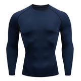 Men'S Long Sleeves T-Shirt Fitness Sportswear Spring Autumn Athletic Quick Dry T-Shirt Gym Running Sports Outdoor Tops for Men